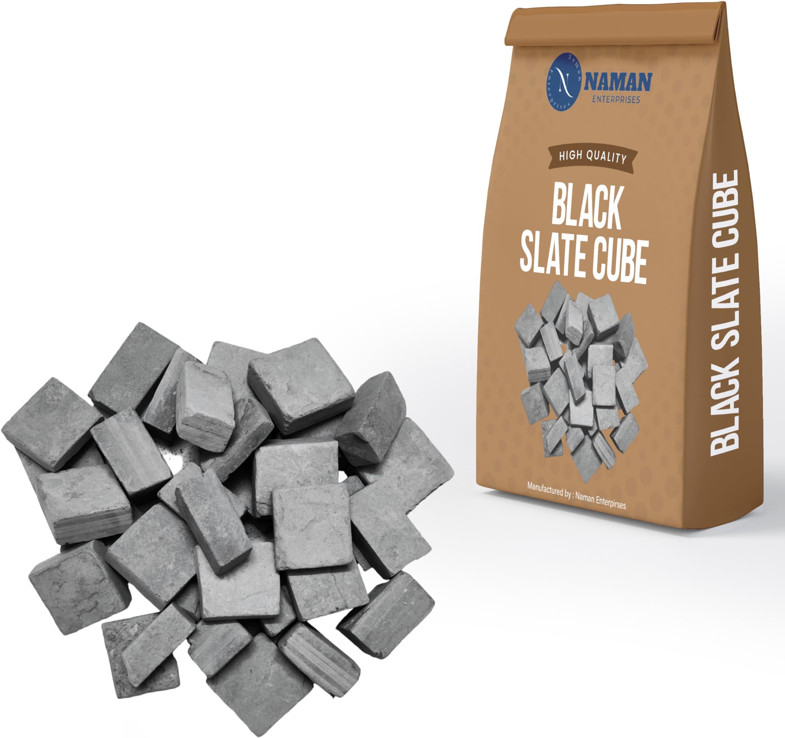Black slate cube 1KG box slate pencil cube pack