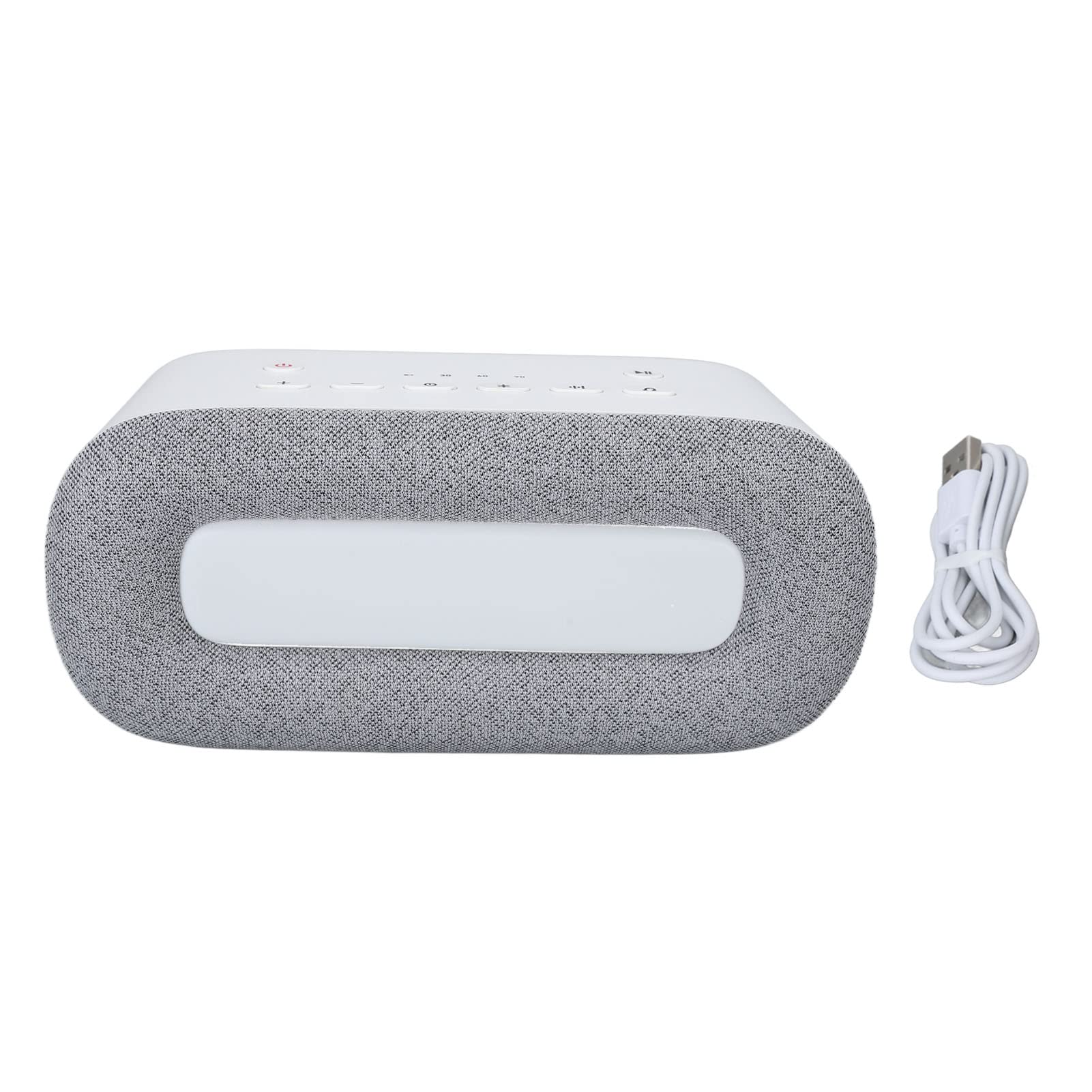 Macchina per Dormire con Musica, Riduzione del Rumore, Timer a 3 velocità, Macchina per il Rumore Bianco, Luce Soffusa, Suono Naturale con Manuale di Istruzioni per la Casa (Grigio)