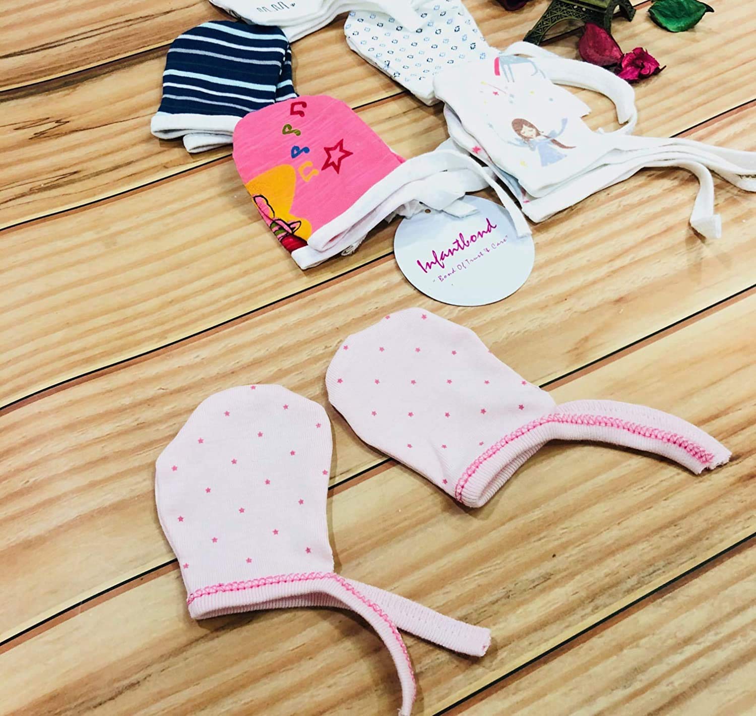 Infantbond Baby Cotton Mittens Set(6-9 Months)(Pack of 6 Sets) - Image 3 thumbnail