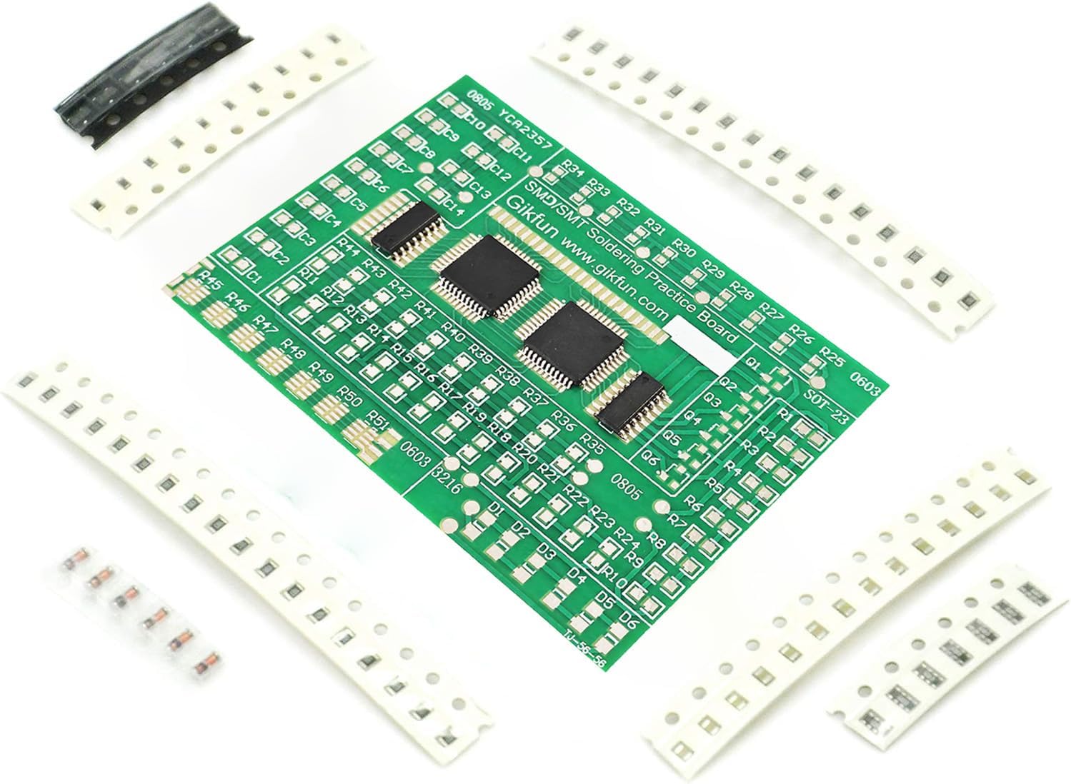 Gikfun DIY SMD/SMT Components Practice Board Soldering Skill Training Kit AE1173