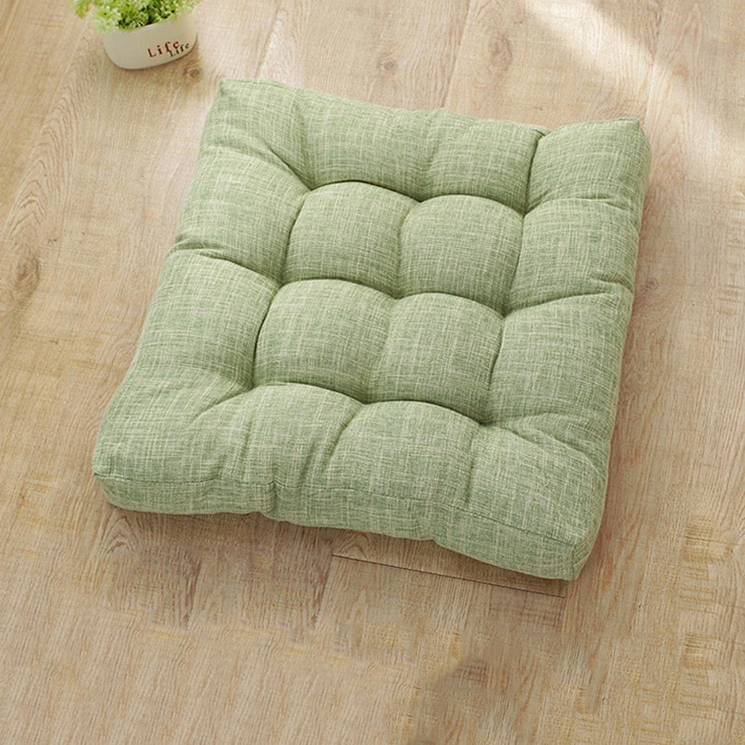 WanJing Chair Pad for Office Home Soft Thick Chair Cushion 21x21x3inch Square Durable Seat Cushion for Dining Kitchen Chairs, Office Chairs, Hardwood Floors,Set of 2,Coffee