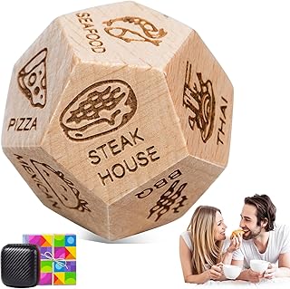 Date Night Dice, Gifts Idea for Men Women Couple Boyfriend Wife Husband, Gifts for Him Her, for Birthday Valentines Christmas, 12 Sided