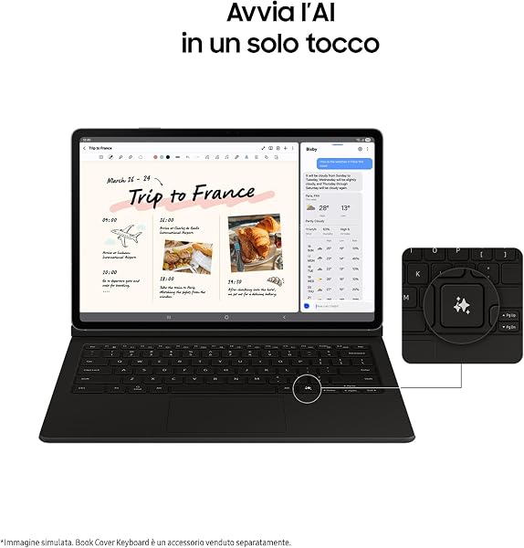 Samsung Galaxy Tab S10 FE, 3 anni di garanzia, Android Tablet, Display 10.9" LCD, Wifi, RAM 8GB, 128GB, 8.000 mAh, S Pen, Android 15, IP68, Gray [Versione italiana] - 5