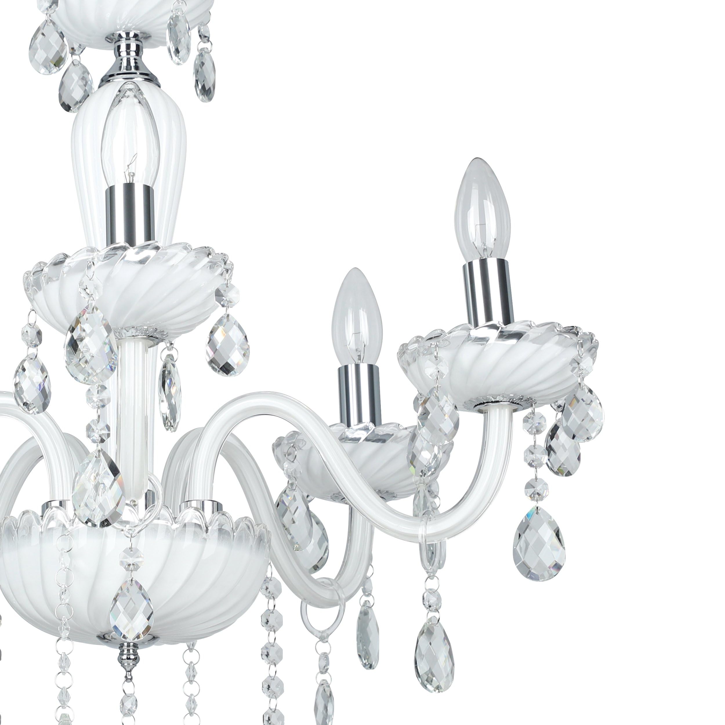 Eglo Lámpara colgante Carpento, candelabro vintage de 5 luces