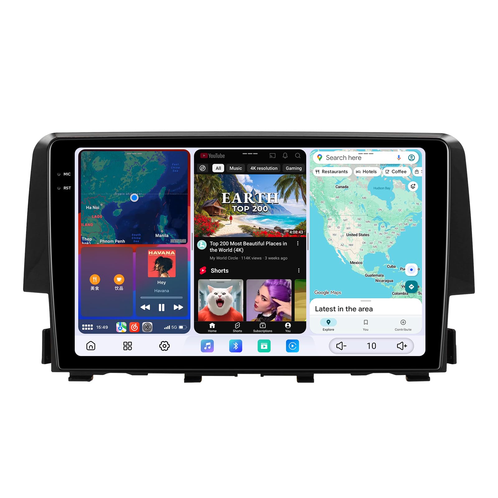 Photo 1 of JOYING Radio for Honda Civic 2016-2021, 2K QLED Touch Screen 9.5 Inch Android 13 Car Stereo 12GB+256GB with Wireless Carplay & Android Auto, Mirror Link, AM/FM, GPS, Bluetooth, 5G WiFi(JY-HT145N12)