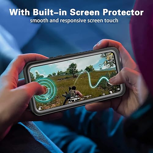 Miniatura 6 de ANTSHARE Funda diseñada para Samsung Galaxy S22 con protector de pantalla, funda impermeable a prueba de golpes, de cuerpo completo, funda