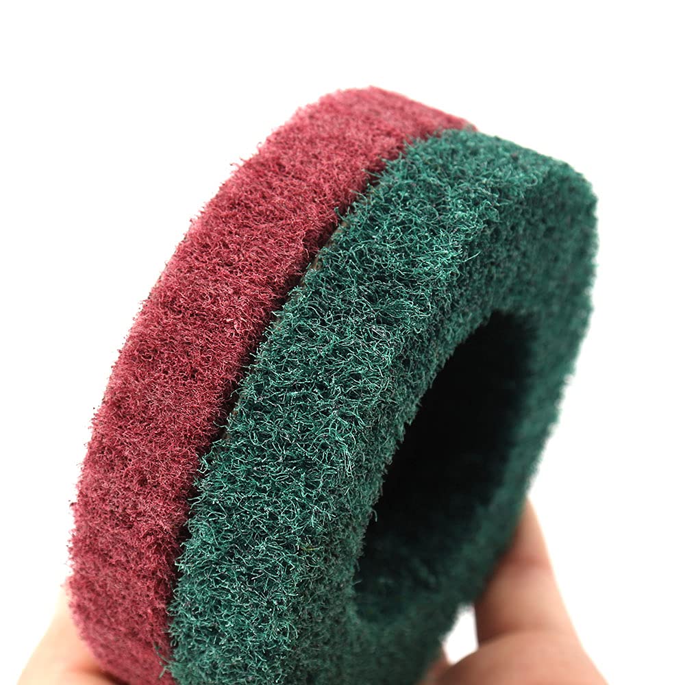 Si Fang Dischi 5 Dischi Abrasivi In Nylon 115 Mm | Grana 320 Per Smerigliatrice Angolare Lucidatura Acciaio Inox - 4