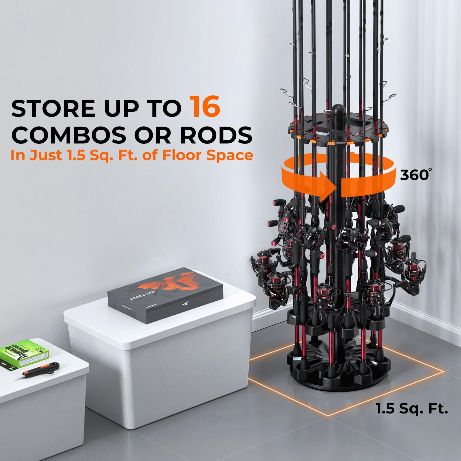 KastKing V16 Rotating Fishing Rod Holder -2 KastKing V16 Rotating Fishing Rod Holder -2