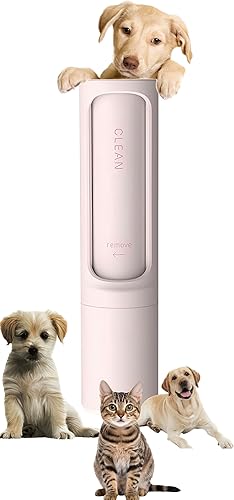 Miniatura 1 de Rodillo removedor de pelo de mascotas - Rodillo de pelusa para pelo de mascotas - Removedor de pelo de perros y gatos autolimpiante - Quita el pelo