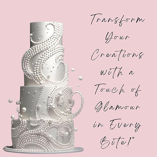 Miniatura 9 de Confect Gránulos de perlas blancas  Espolvorear de San Valentín  Mezcla comestible de perlas blancas y grageas  Bolas de discoteca congeladas para