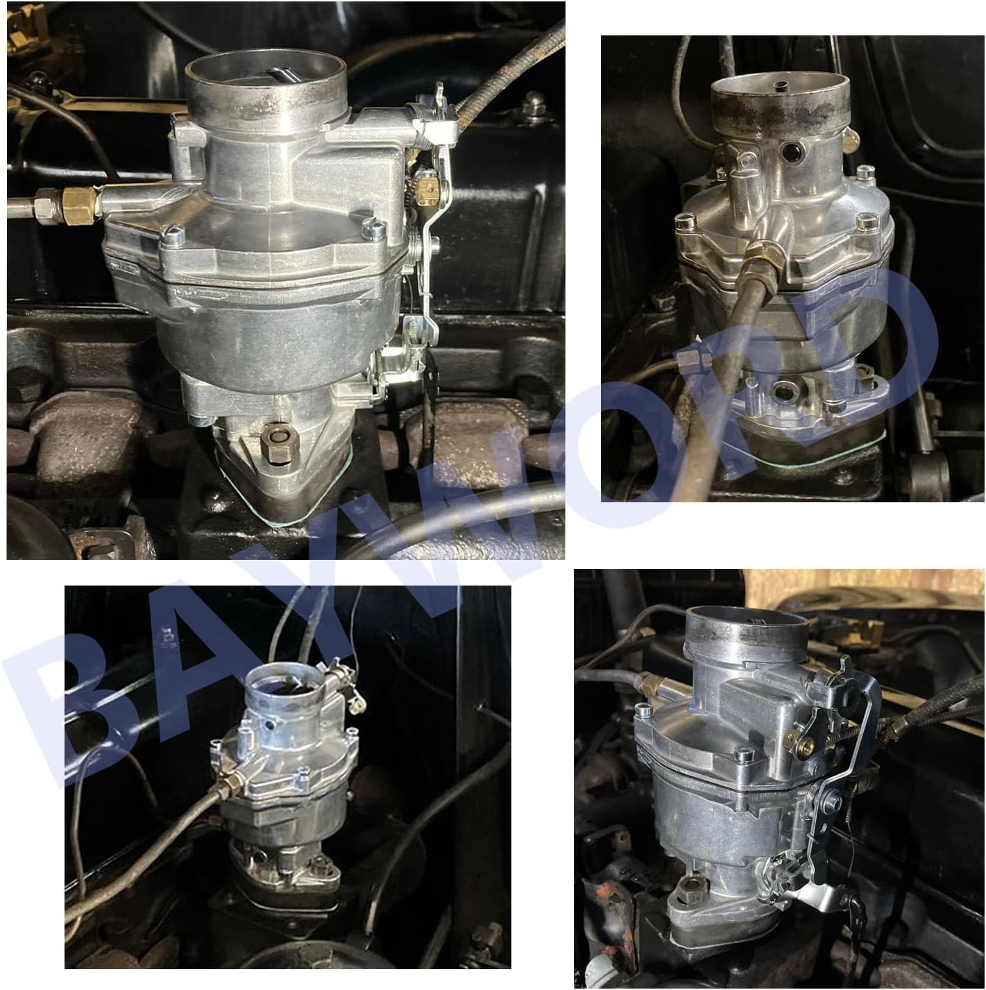 Rochester B type 1 barrel Carburetor Fits 1950-1959 Chevy & GMC 235" In-line 6 cylinder 3.8L 3852CC 235Cu. In. l6 GAS OHV Naturally Aspirated Engine #7003152 with manual choke