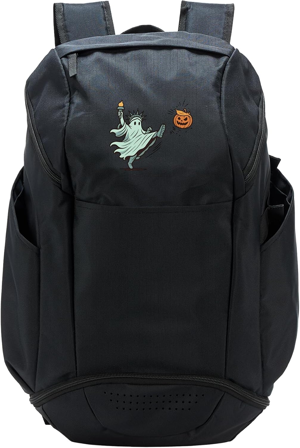 Equal Rights Ghost Statue of Liberty Kicking Trump Pumpkin Sport Backpack