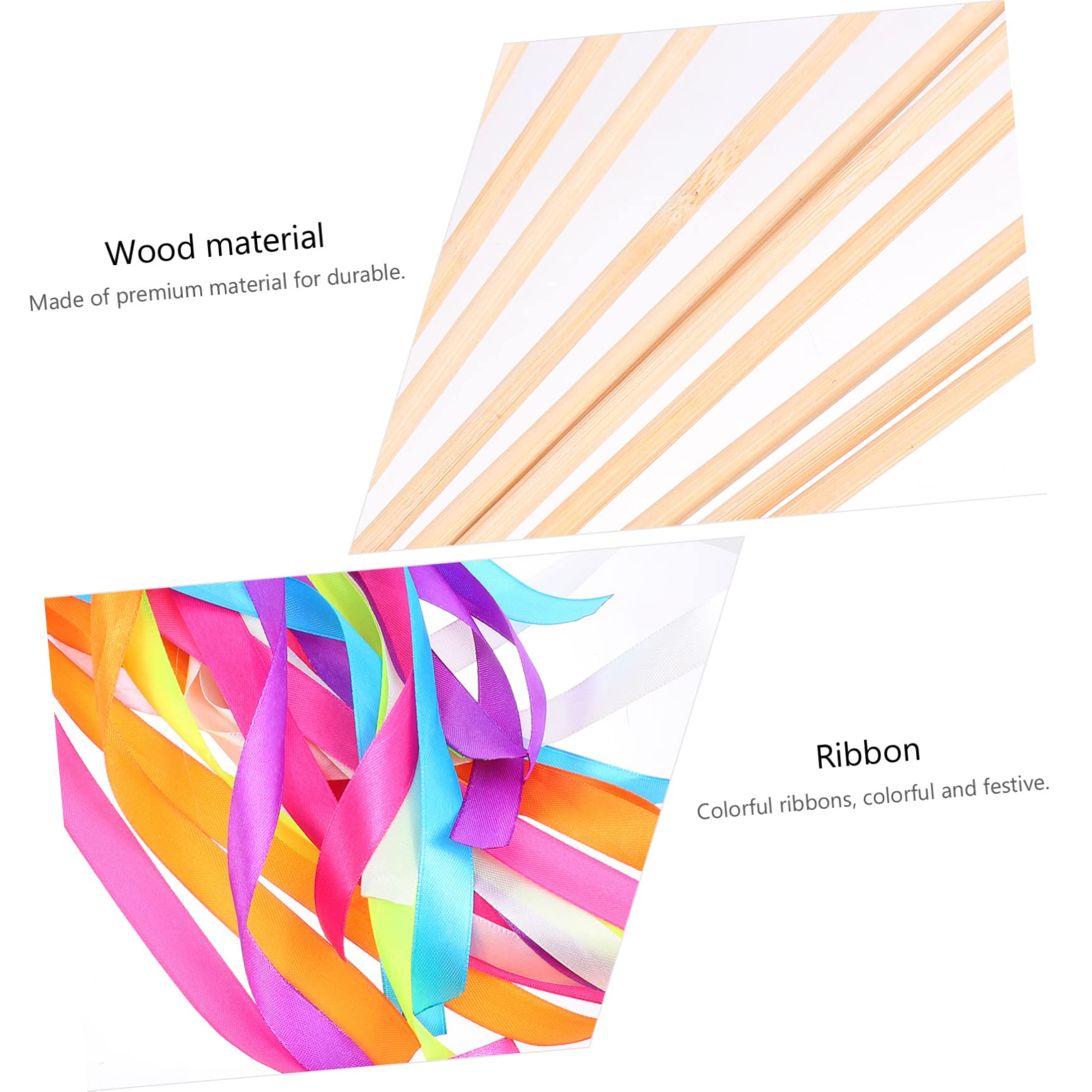DECHOUS 30stücke Party Ribbons Sticks Zufallsfarben Dekoration Für Hochzeiten Feiern Und Events Satin Gefertigt Leicht Und Handlich