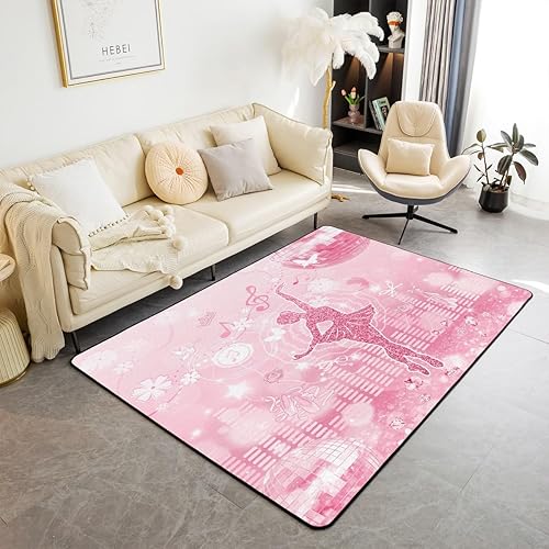 Miniatura 51 de jejeloiu Alfombras con estampado de radio Boombox para sala de estar, dormitorio, para niños y niñas, alfombra decorativa retro de 3 x 5 pies, Azul