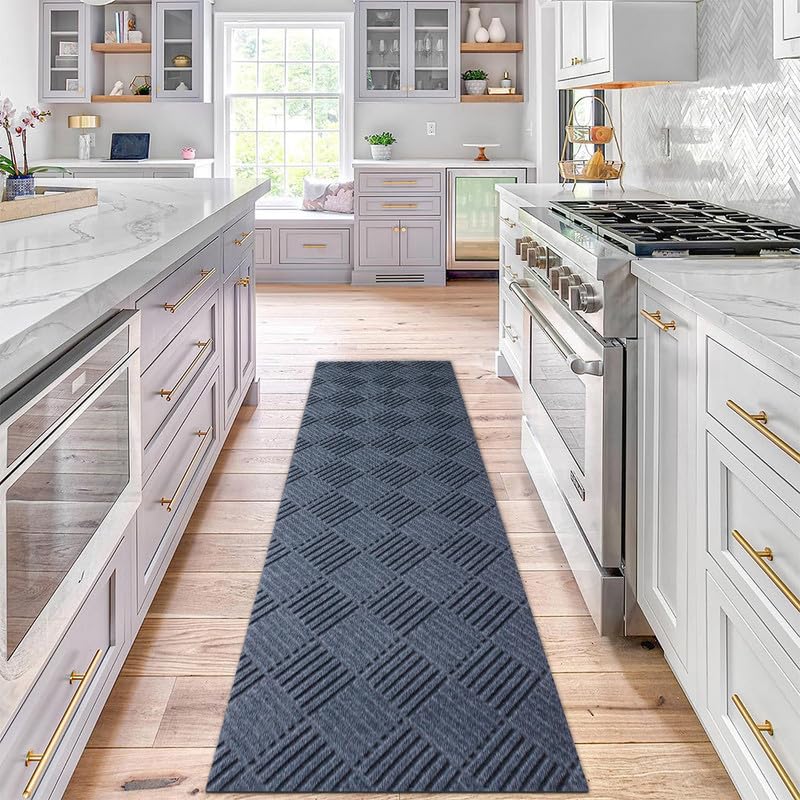 Fasward Hallway Runnner Rug Non Slip Rubber Backing Carpet 6x55 ft Custom Size, Heavy Duty Long Rug for Entryway, Kitchen, Garage, Stairs, Front Door, Laundry Room, Commercial Use