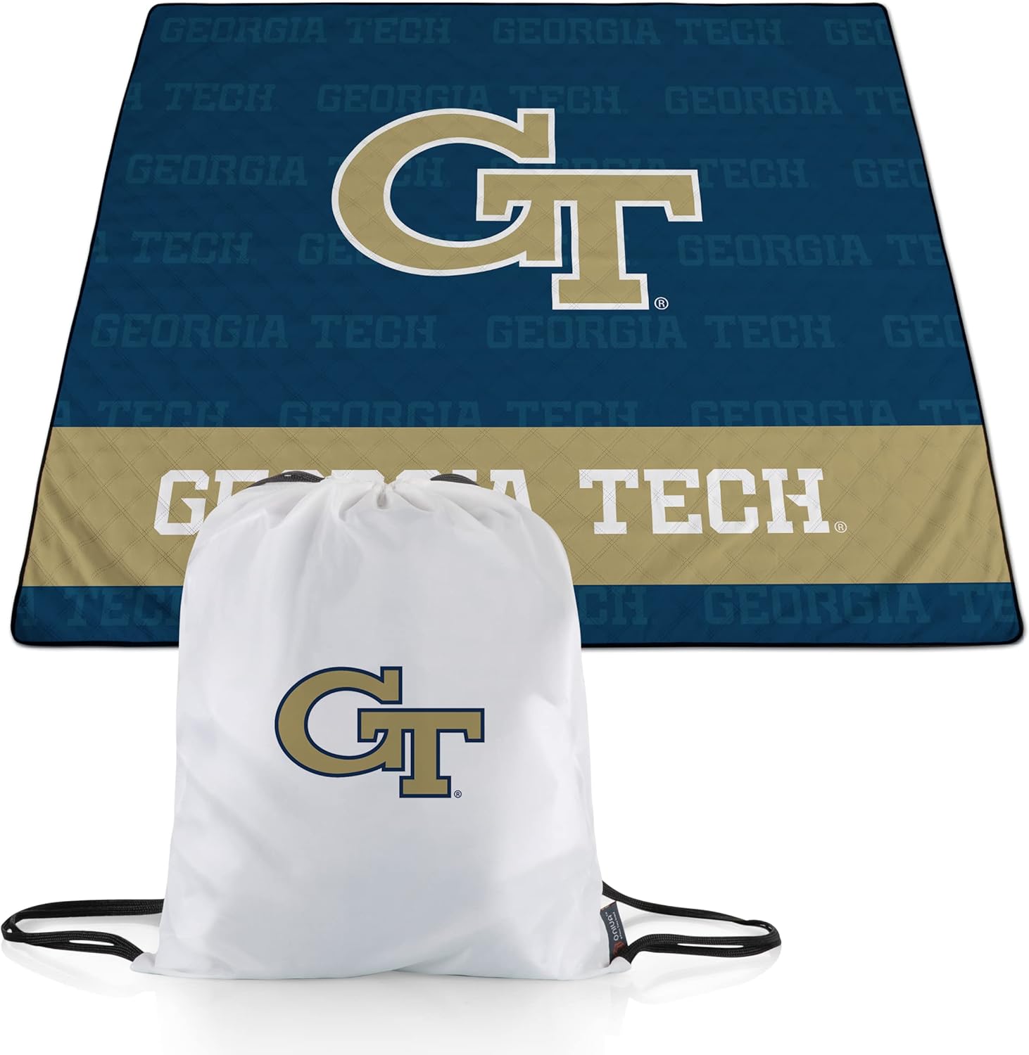 Picnic TIME NCAA Unisex-Adult NCAA Impressa Picnic Blanket, Lightweight Beach Blanket, Machine Washable, Outdoor Blanket