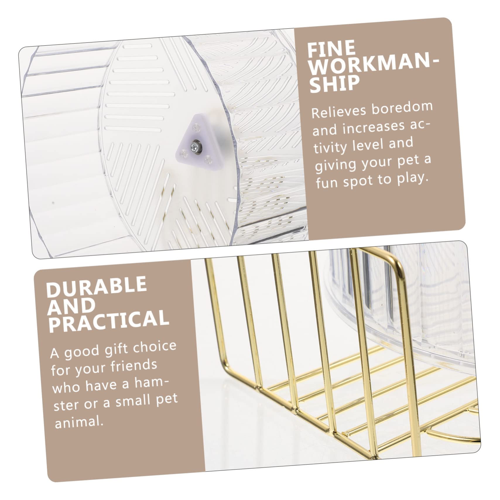 BESPORTBLE Roue d'exercice pour Hamster Support, Accessoire de Cage, Plastique et Alliage, Grosse Taille, pour Chinchilla, Activité Quotidienne