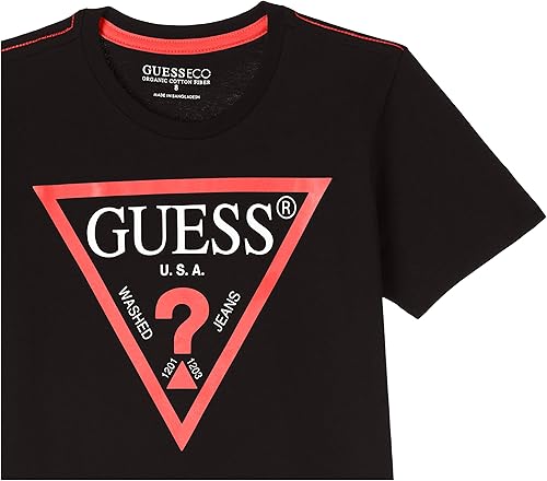 Vista 4 de Guess Camiseta clásica con logotipo de algodón orgánico