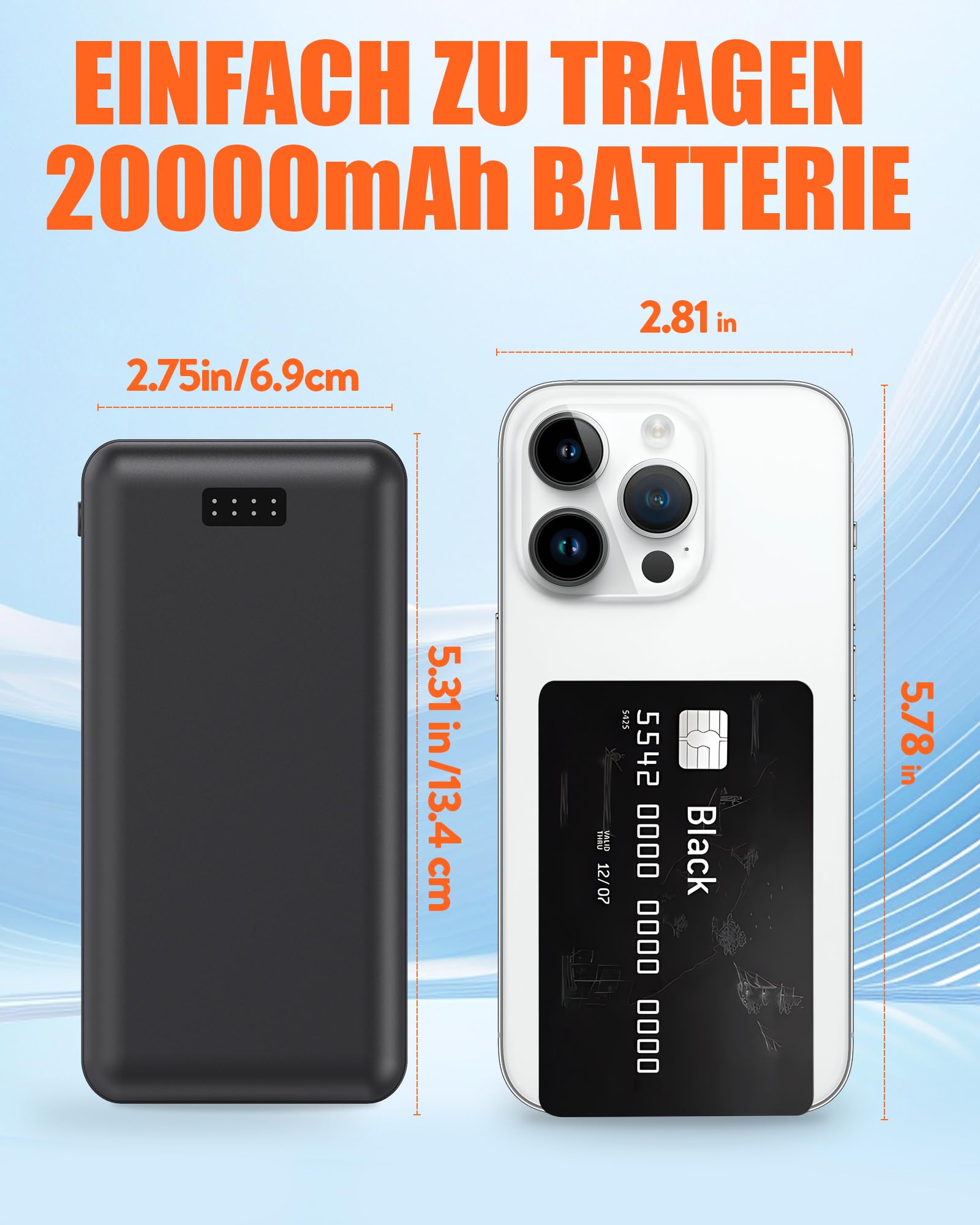 CYCYHEAT 7.4V 20000mAh Akku Heizdecke Kabellos, Elektrische Wärmedecke mit 8 Heizzonen 3 Temperaturstufen