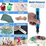3-Speed Cordless Mini Drill Pen with 8 Small Drill Bits,Rechargeable Electric Hand Drill Pin Vise,Resin Drill Set for Jewelry Making,Resin,Plastic,Wood