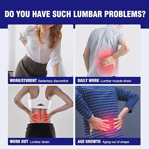 Miniatura 2 de Estirador de cuello y espalda, galleta para aliviar el dolor de espalda baja, tablero de columna vertebral ajustable para hernia de disco, ciática,