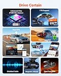 Vantrue New N4S 3 Channel Dash Cam, STARVIS 2 x HDR x IR Night Vision, Front Rear Inside Dashcam for Cars, PlatePix™ Tech, Parking Mode, Wi-Fi, GPS, 2" IPS, Support 1TB Max (RC18)