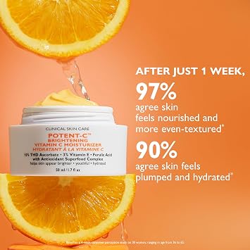 Peter Thomas Roth | Potent-C Parlatıcı C Vitamini Nemlendirici, Donukluk, Düzensiz Cilt Tonu, Koyu Noktalar ve Kırışıklıklar, Antioksidan Nemlendirici