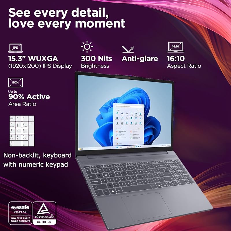 Lenovo Laptop, 15.6" FHD Touchscreen, Intel i5-1335U, 16GB RAM, 1TB SSD image 3