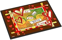 Vista 150 de Caroline's Treasures PJC1117JMAT - Felpudo para puerta delantera de 24 x 36 pulgadas, tapete antideslizante lavable de pelo bajo, 24 x 36 pulgadas