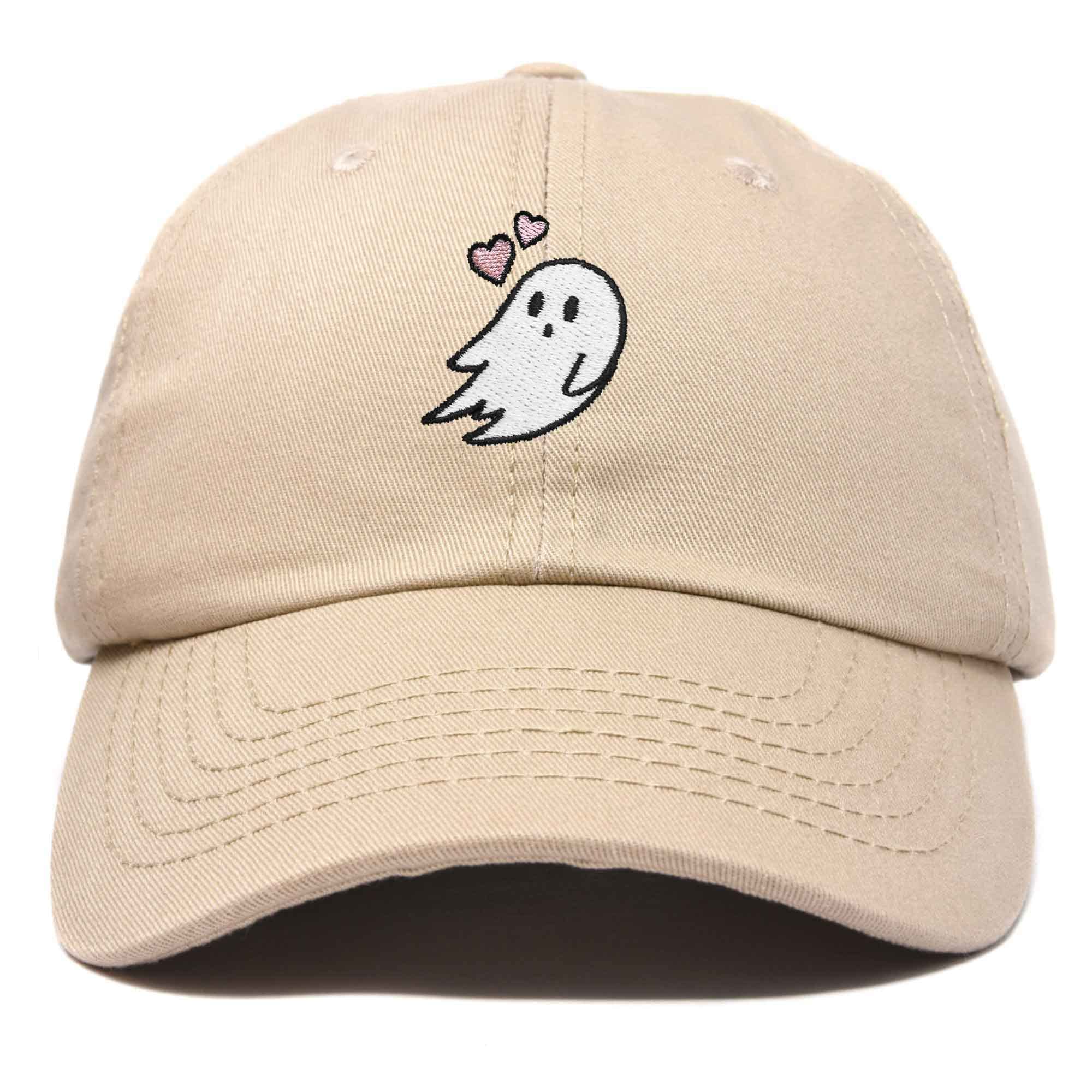 DALIXEmbroidered Heartly Ghost Baseball Cotton Cap Women