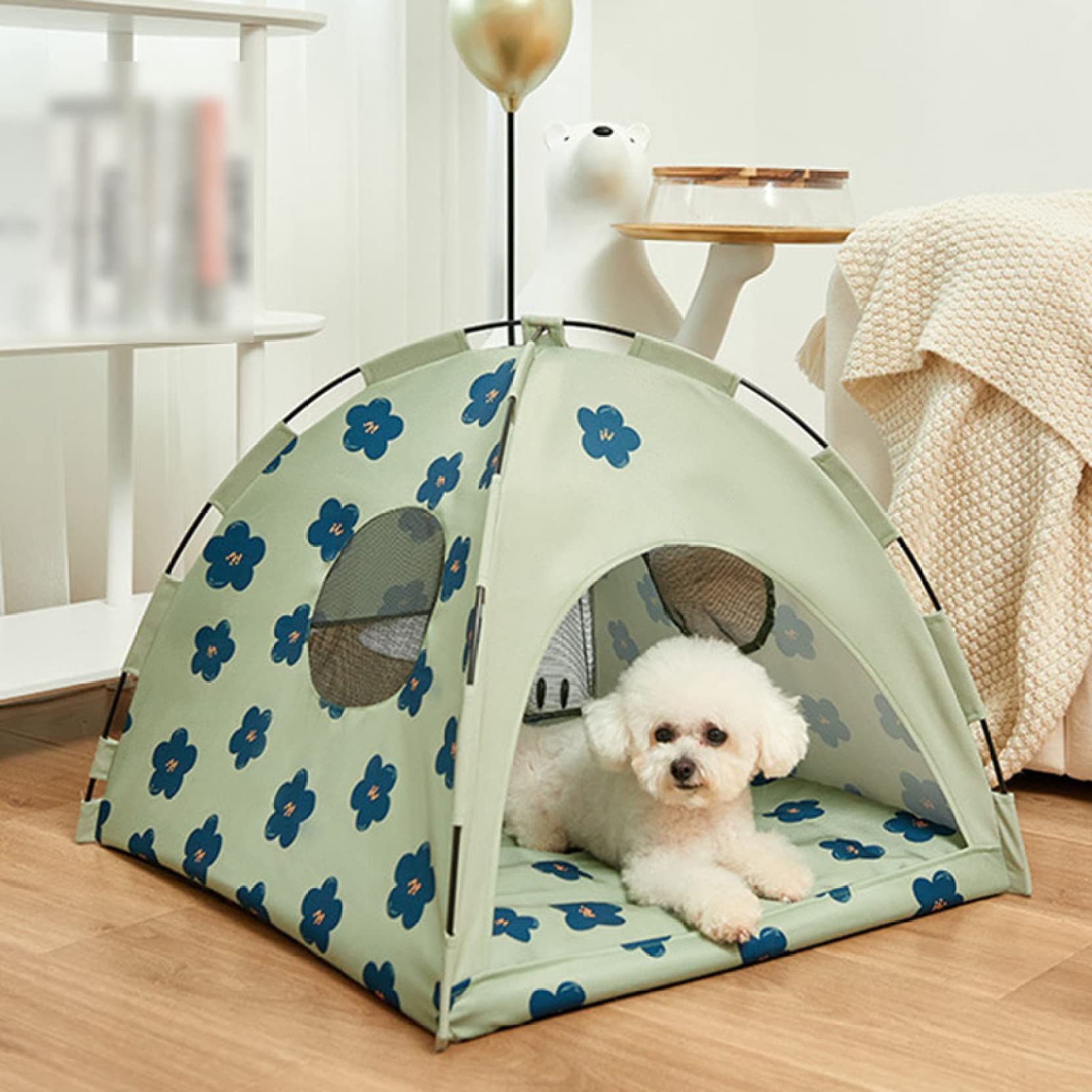 Amazon | ペットテント 猫 ハウス 42*42*42 犬 テント 屋内 屋外 