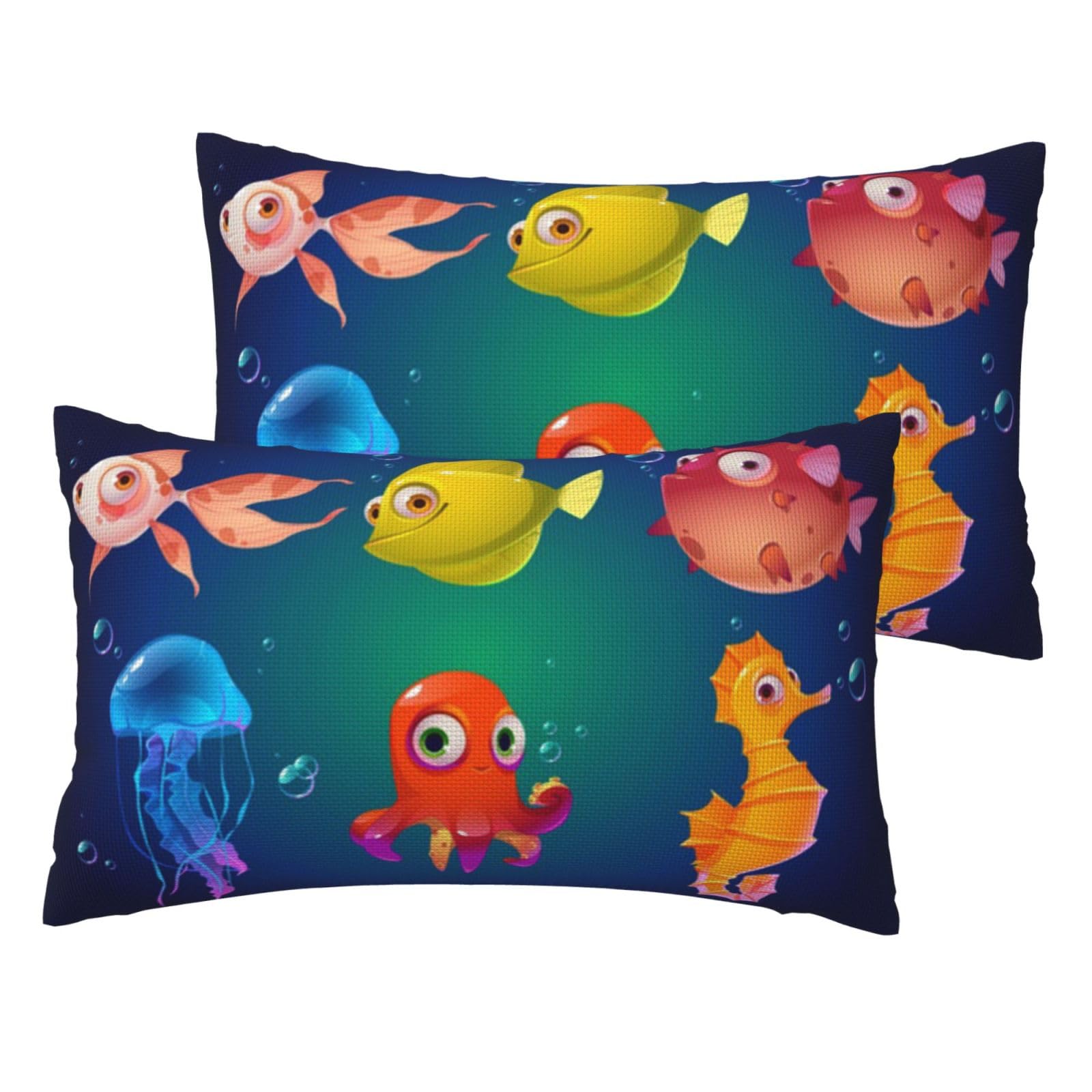 Housses de coussin imitation lin marine : textile haut de gamme aux finitions de choix