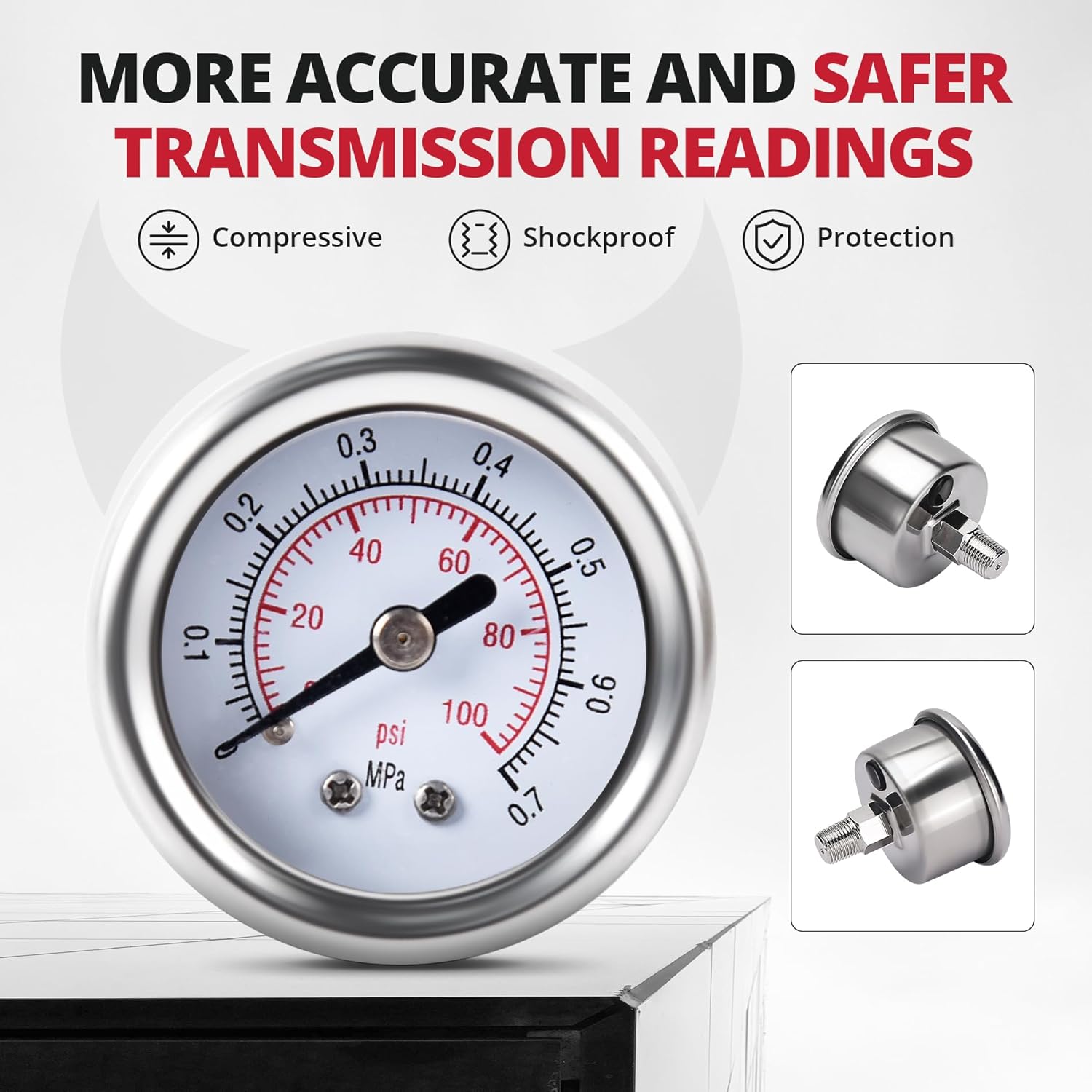 EVIL ENERGY Fuel Pressure Regulator 6AN EFI Bypass Return Adjustable (30-70PSI)