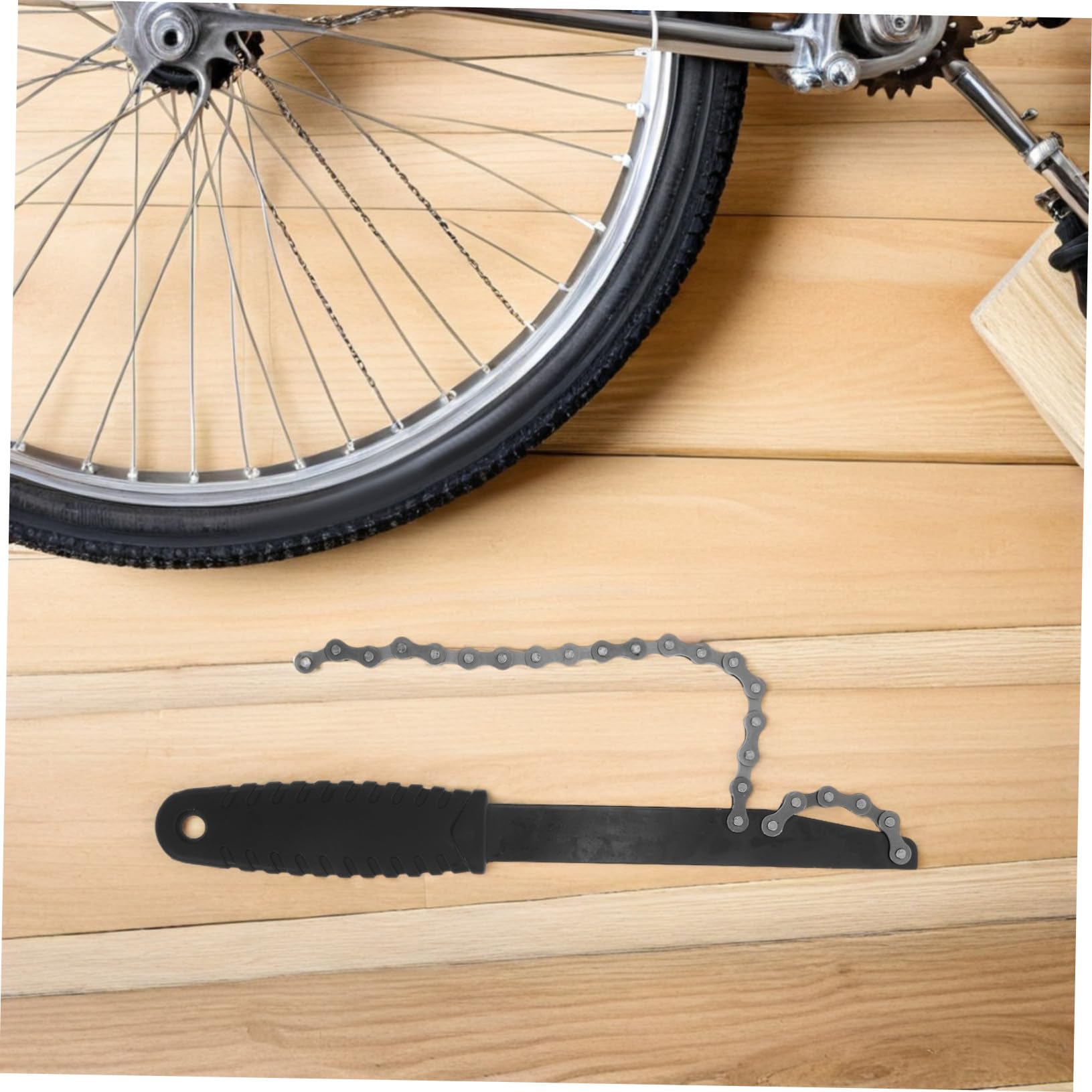 Fahrrad Kassettenabzieher Präziser Schraubkranz Abzieher mit Kettenpeitsche für Verschiedene Fahrradmodelle Effizientes Freilaufwerkzeug für Einfache Wartung