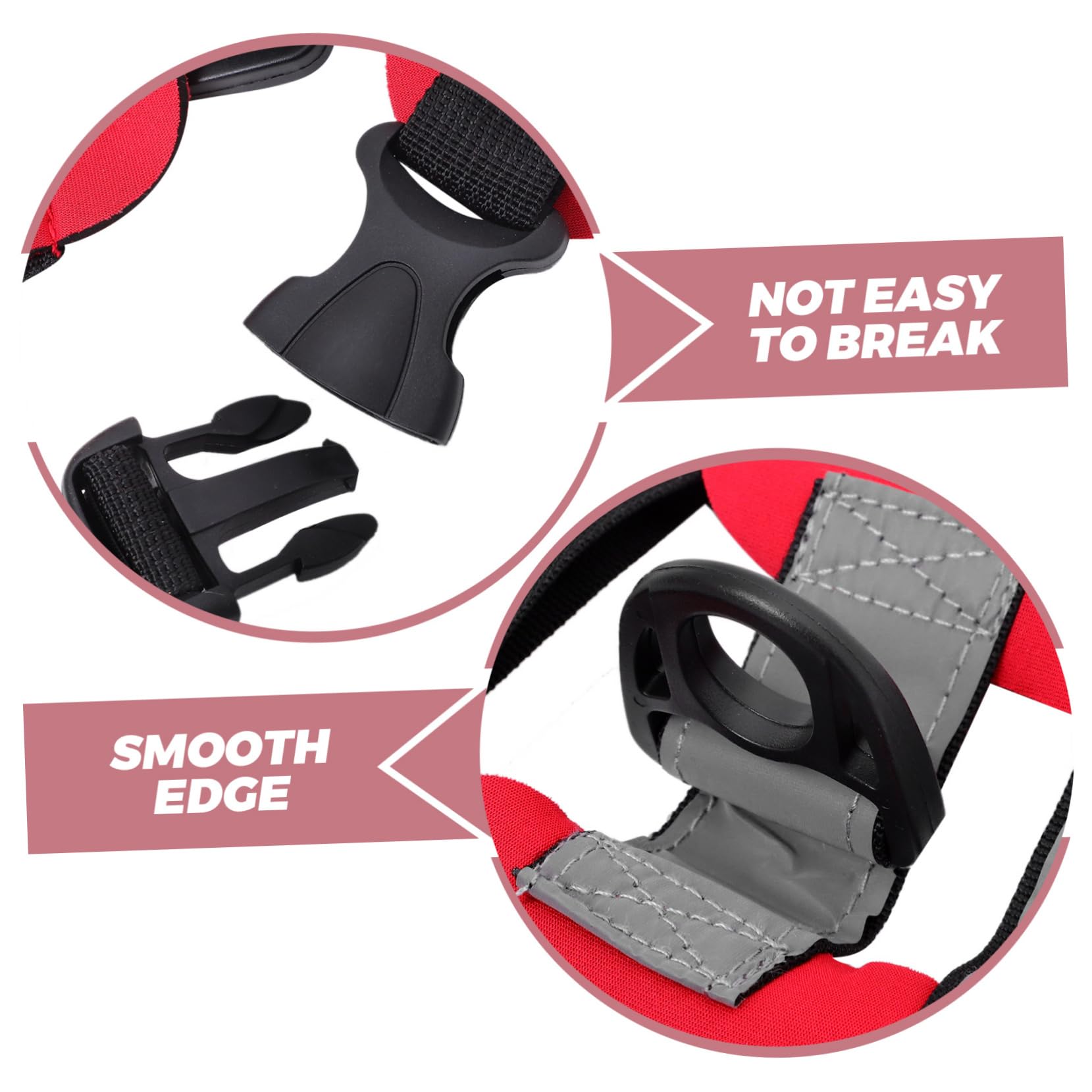 Abaodam Collier de Navigation pour Chien Aveugle Rouge Réglable | Protection les Obstacles, Design Confortable et Facile à Utiliser, pour Chien Malvoyant