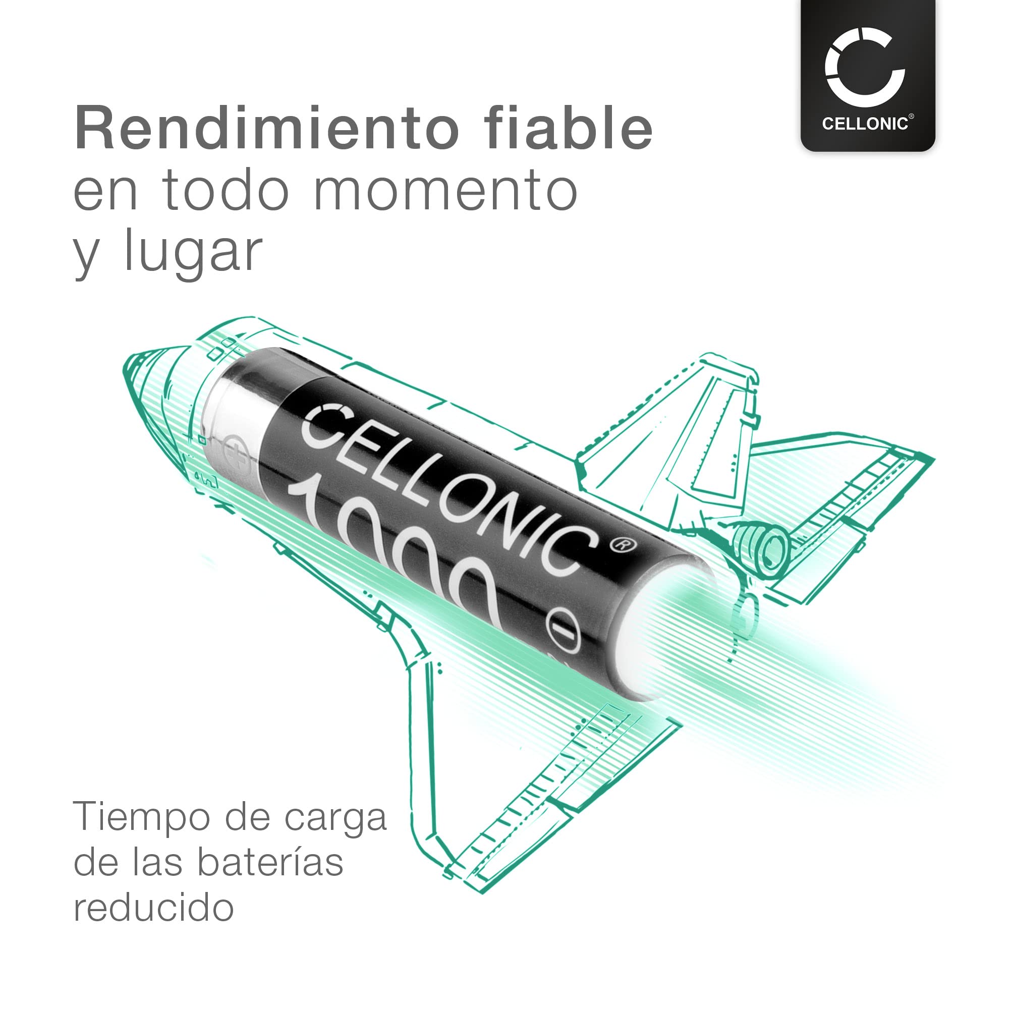 CELLONIC AAA NiMH Baterías Pilas para mandos a Distancia, Juguetes - 12x | Recargable (1000mAh, 1.2V) para electrónica, para DOM Tapkey Guard S, ENiQ Guard S
