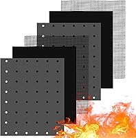 Vista 8 de Paquete de 6 forros reutilizables para horno tostador, antiadherente, freidora de aire, forros para horno, tostadora, fácil de limpiar, compatible