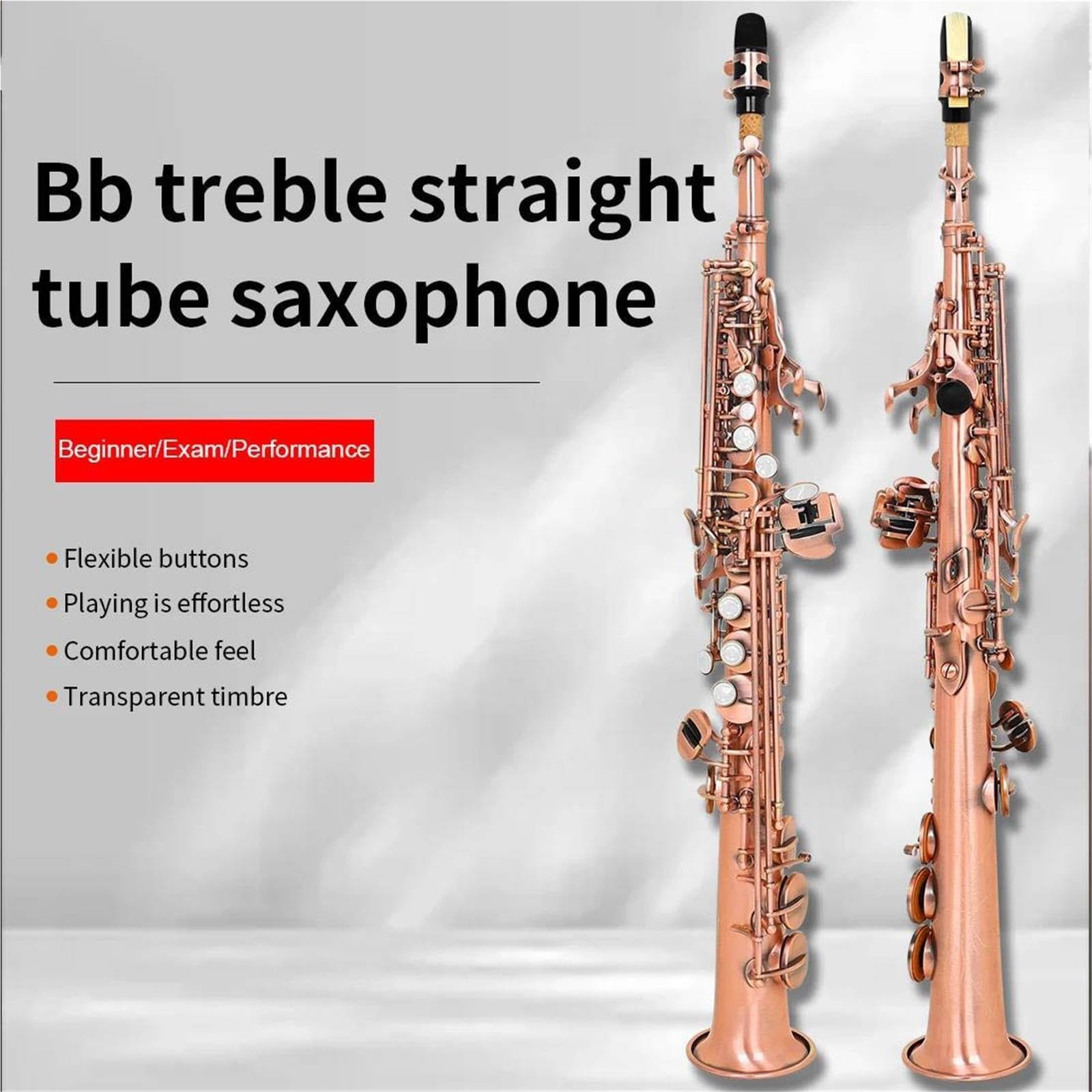 Saksofon Instrumenty Muzyczne Saksofon Sopranowy Prosty Bb