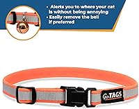 Vista 5 de Collares reflectantes personalizados para gatos, Negro