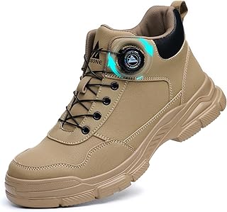 AOACOEBN Botas de Seguridad para Hombre Mujer Impermeable Botas de Trabajo Ligeros Zapatos de Seguridad Antideslizantes...