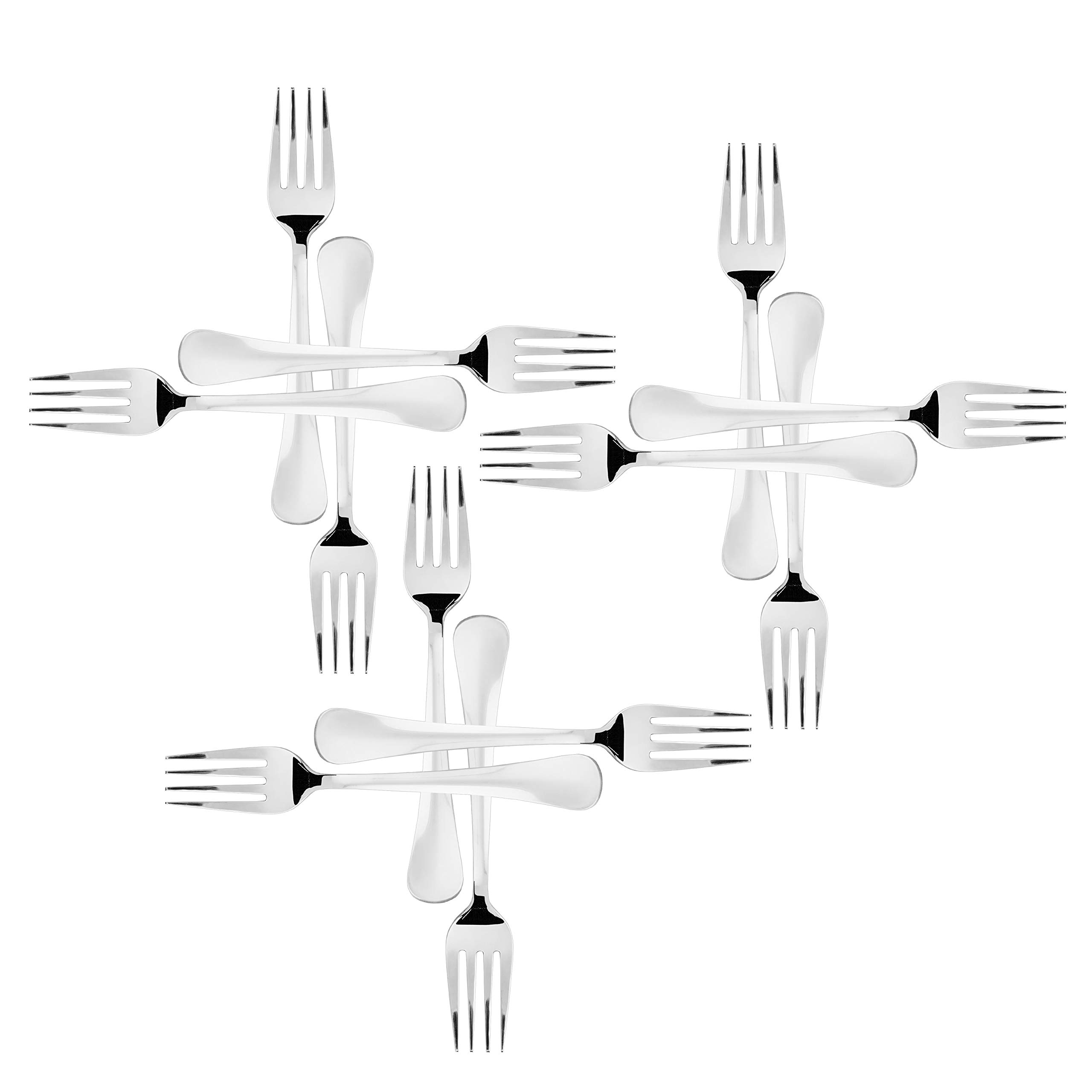 Sumeet Stainless Steel Dessert/Table Forks Set of 12 Pc β (18.2cm L) (1.6mm Thick) 4