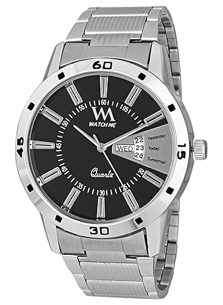 Greywood Mens Black Leather Wallet & Free Day Date Analog Analog Watches for Men Latest Stylish GW-011-DDWM-017redo2