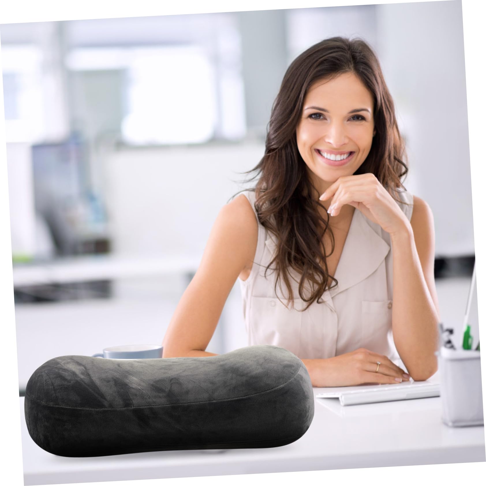UKCOCO Almohada de Viaje Portátil de Viscoelástica Cojín de Descanso Almohada Siestas Oficina Transpirable