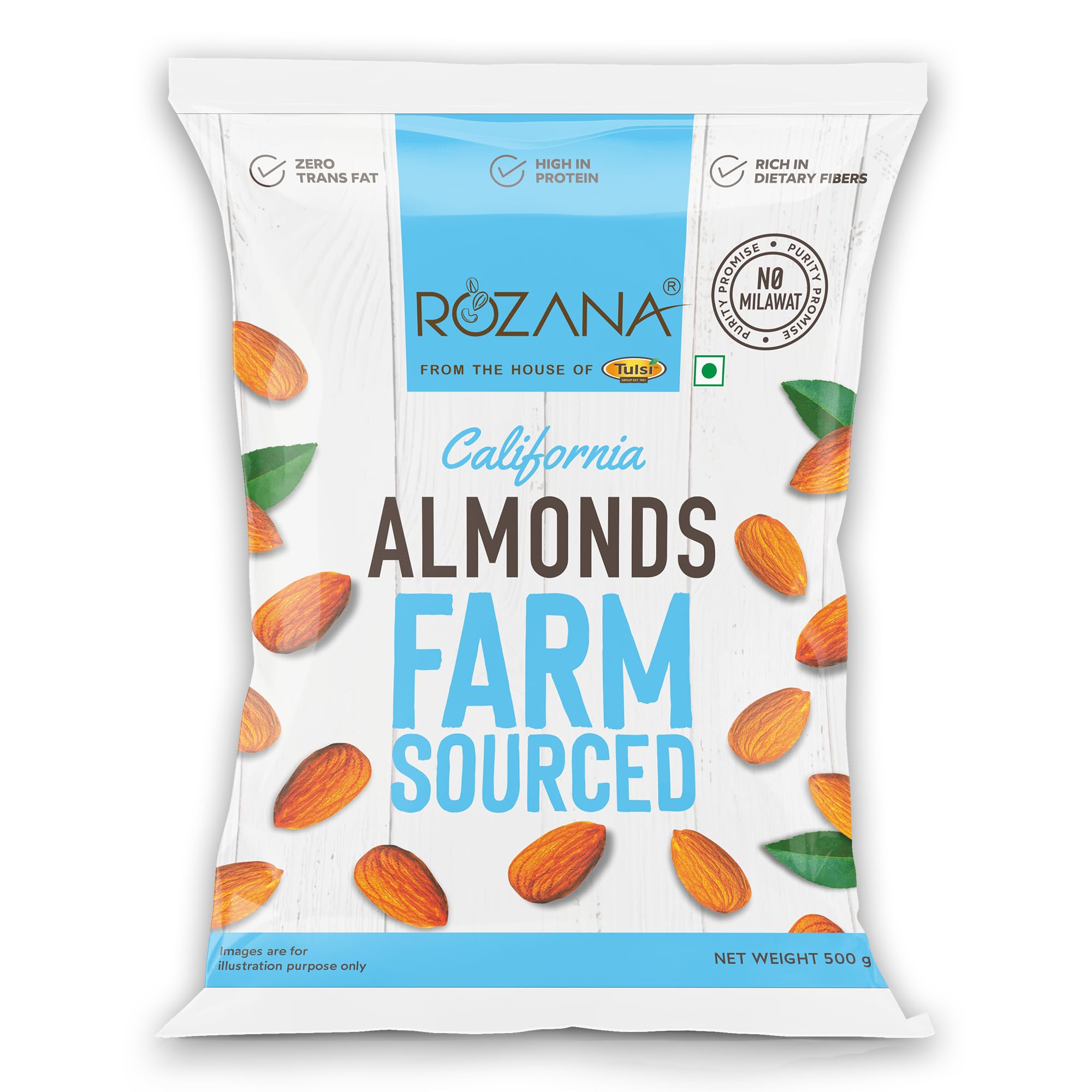 Tulsi Rozana Value California Almonds 500g (B09K6DDSH8) Amazon Price History, Amazon Price Tracker