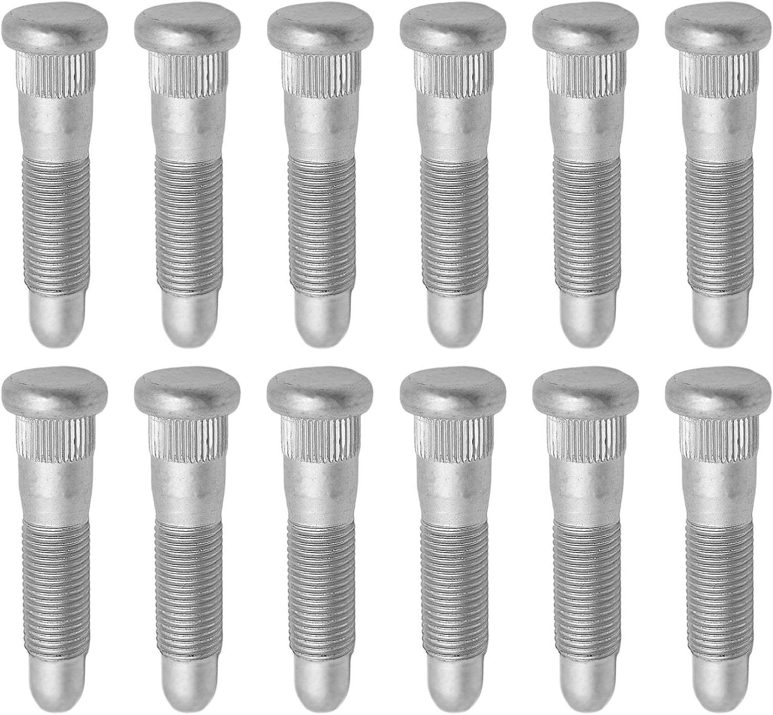 12 Pcs M14x1.5 Front or Rear Wheel Lug Stud Replacement for Chevrolet Silverado Tahoe Express GMC Sierra Yukon Cadillac Hummer 10-428, 11588810, 15037207, 15112380, 15718996