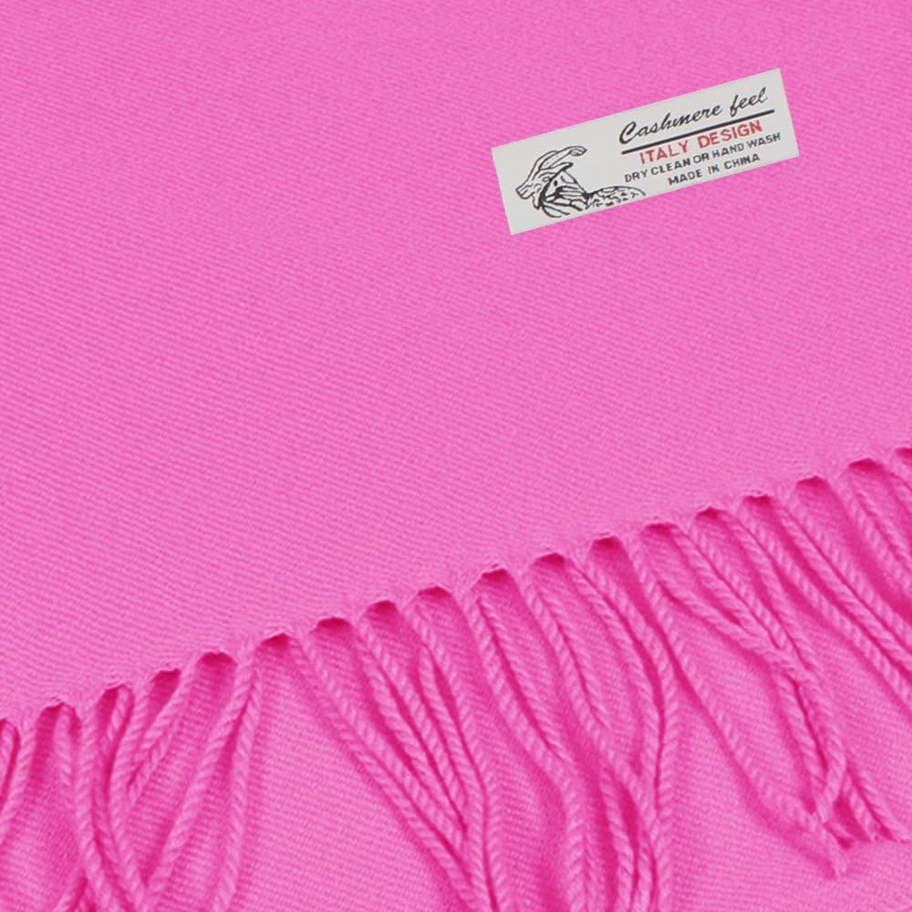 TZ Promise Plain Solid Color Cashmere Feel Classic Soft Luxurious Winter Scarf For Men Women - Image 2