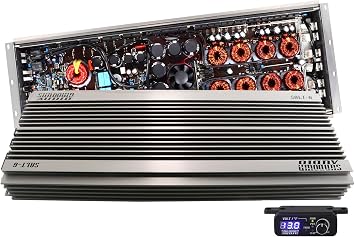 Sundown Audio Salt-6 Bundle: 6000-Watt RMS 1-Ohm Competition Class-D Mono Car Amplifier, RWK0CU 0 AWG 100% Copper Amp Installation Wire Kit OFC, 2-Items
