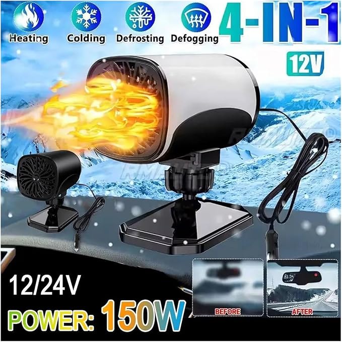 Calefactor Eléctrico Portátil Convector 150W 12V miniatura 3