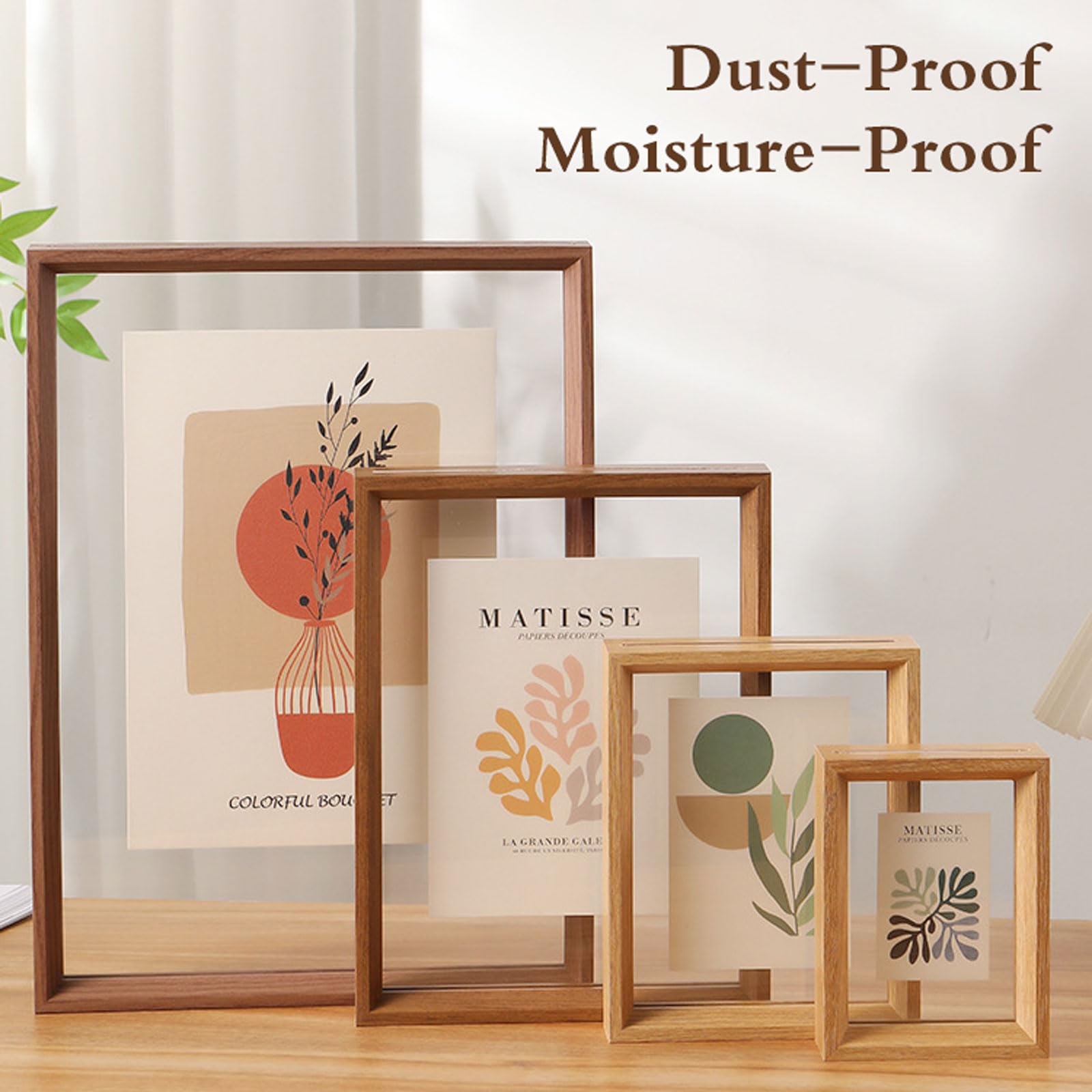 Amazon.co.jp: フローティングガラスフレーム、ポストカードフレーム