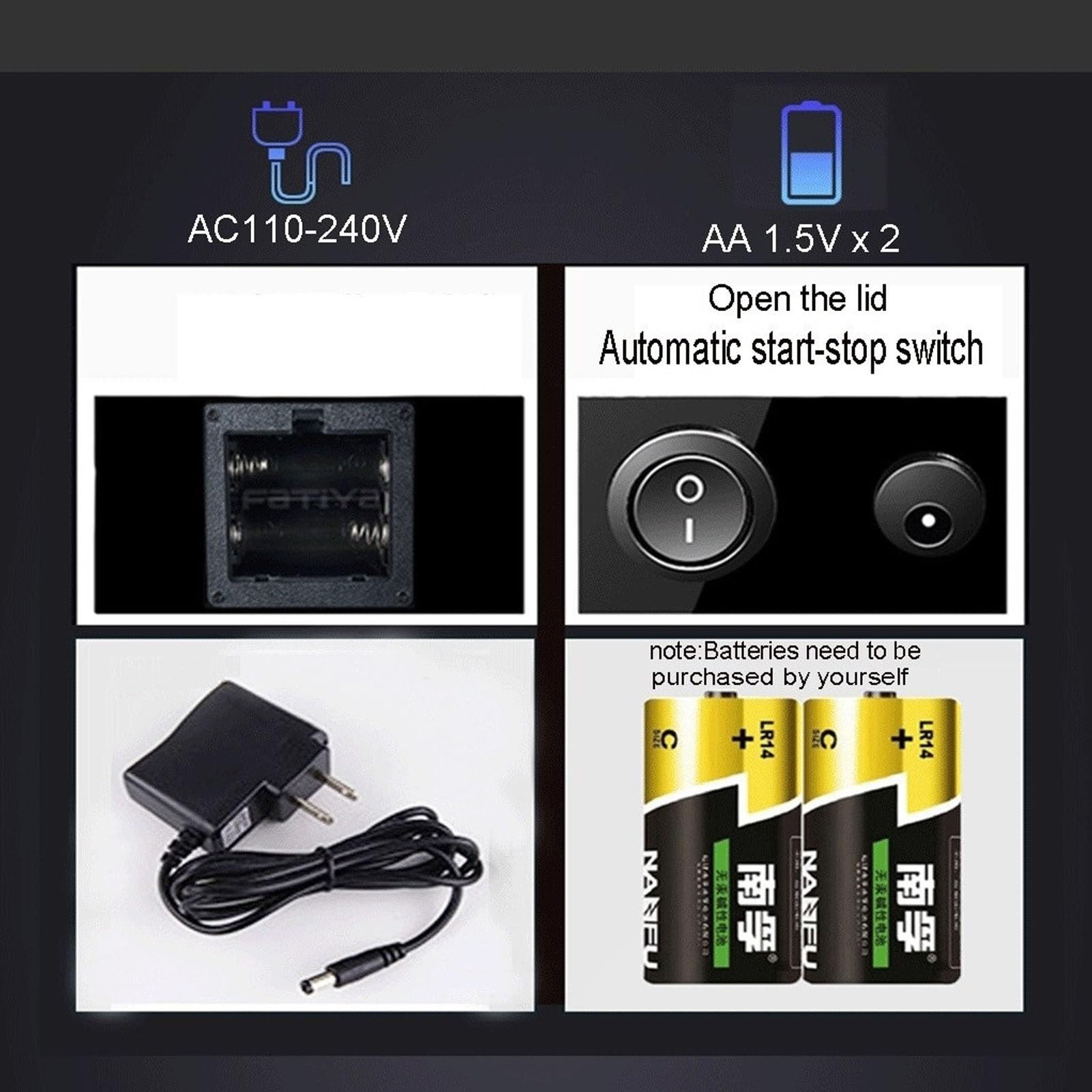 PAHION Luxuriöser Automatische Uhrenbeweger Box Mit Leisem Mabuchi Motor Batteriebetrieb Oder Netzteil for 1 Uhren Hölzern Aufbewahrungskoffer(F)